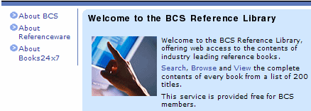 online library - consult the BCS members' secure area for access instructions