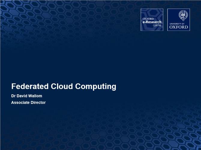Federated Cloud Computing